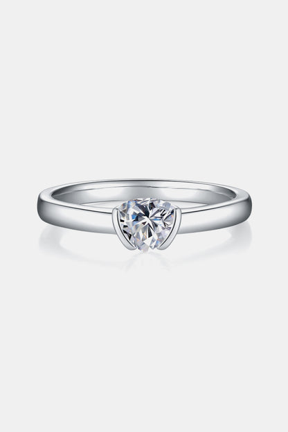 Moissanite 925 Sterling Silver Solitaire Ring