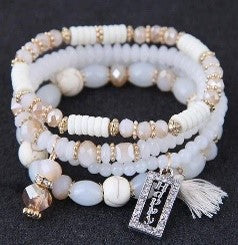 Elegant Multi-Layer Crystal Bead Bracelet for Any Occasion