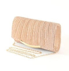 Glitter Shoulder Bag with Chic Lock Closure