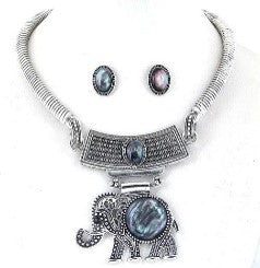 Elegant Elephant Jewelry Set