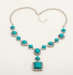 Retro Turquoise Water Droplet Jewelry Set