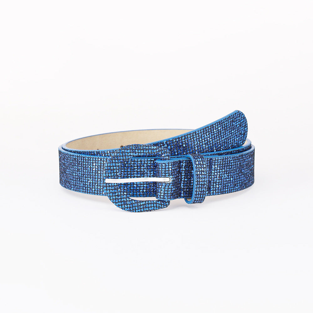 Sequin PU Leather Belt