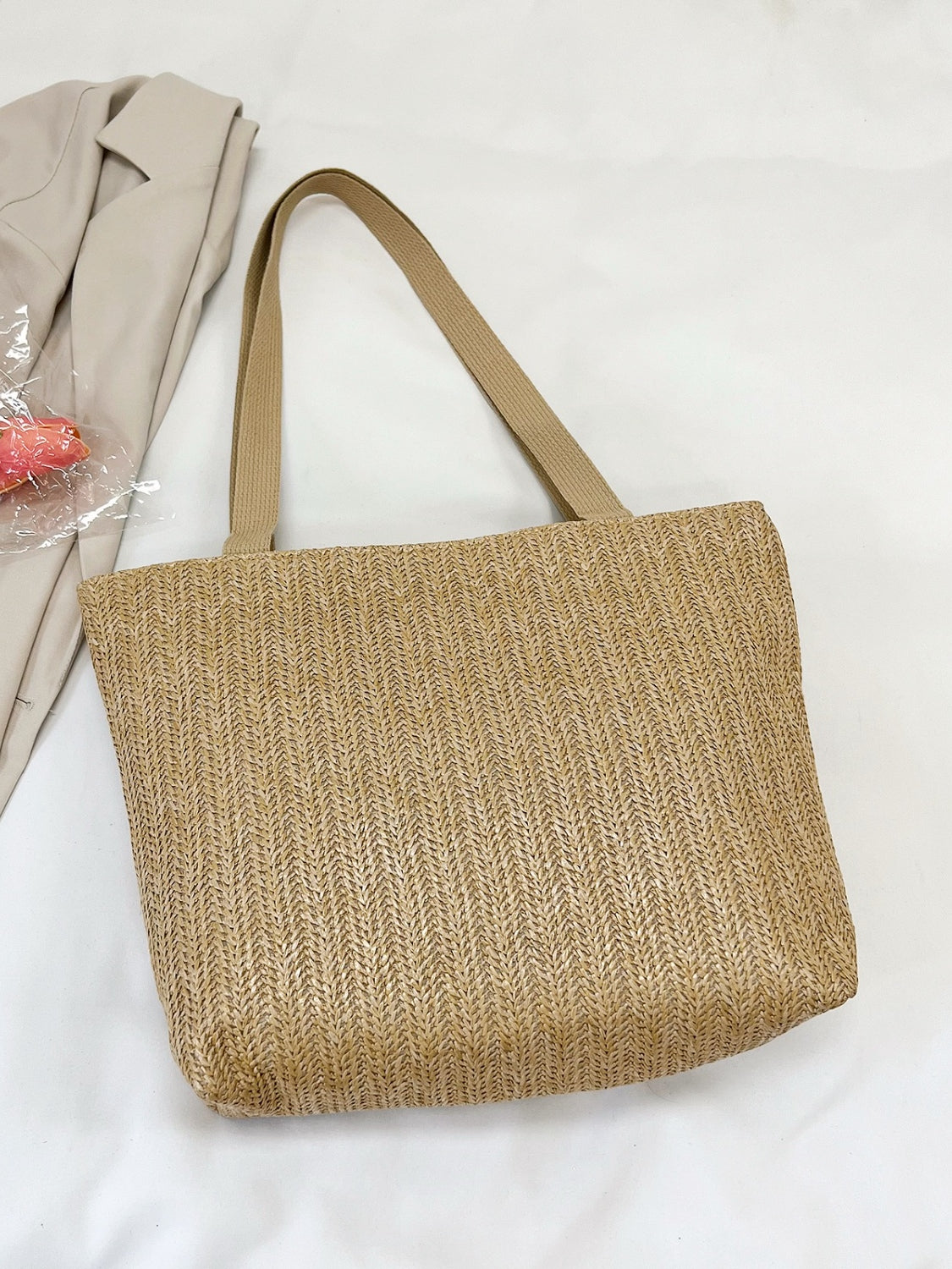 Straw Woven Tote Bag